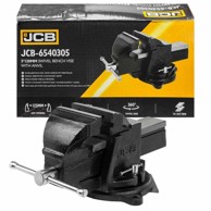 JCB Okretni čelični škripac s nakovnjem 5"-125 mm